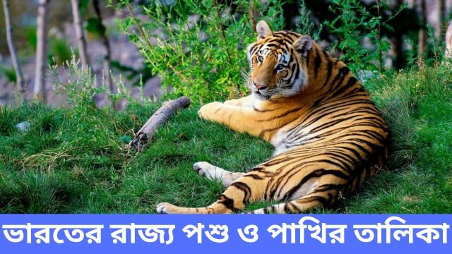 ভারতের রাজ্য পশু ও পাখির তালিকা